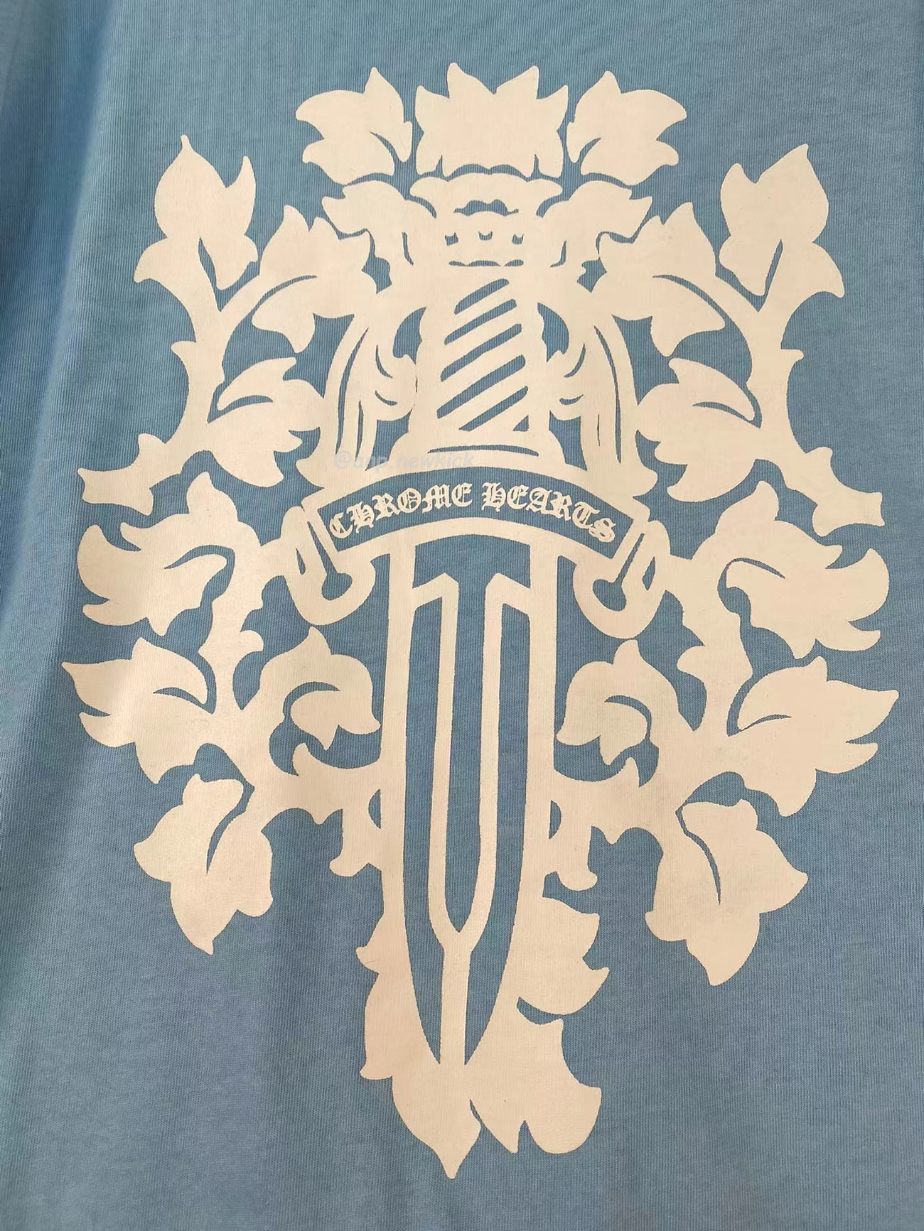 Chrome Hearts Vine Dagger T Shirt Baby Blue (7) - newkick.app